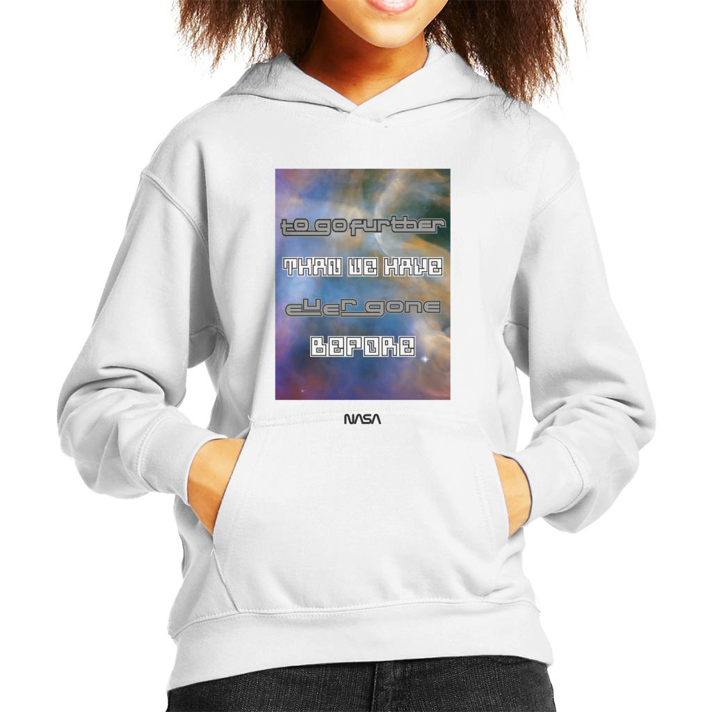 NASA Go Further Than We Have Ever Gone Before Kid's Hooded product image 4