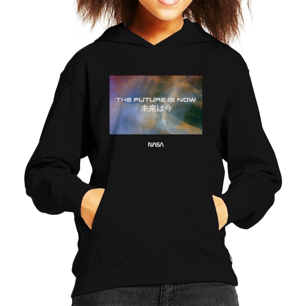 NASA The Future Is Now Kanji Kid's Hooded Sweatshirt product image 1