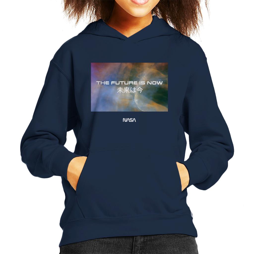 NASA The Future Is Now Kanji Kid's Hooded Sweatshirt product image 6