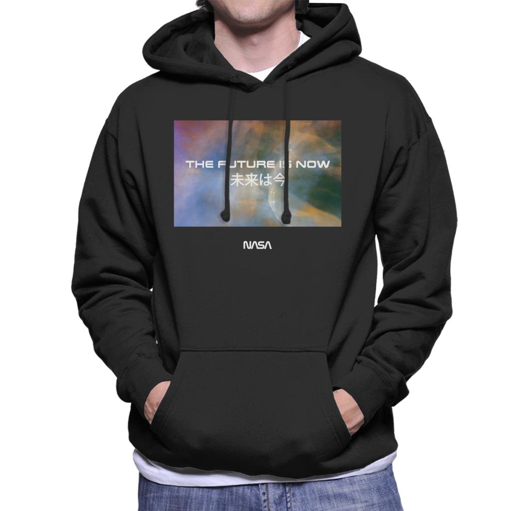 NASA The Future Is Now Kanji Men's Hooded Sweatshirt product image 1