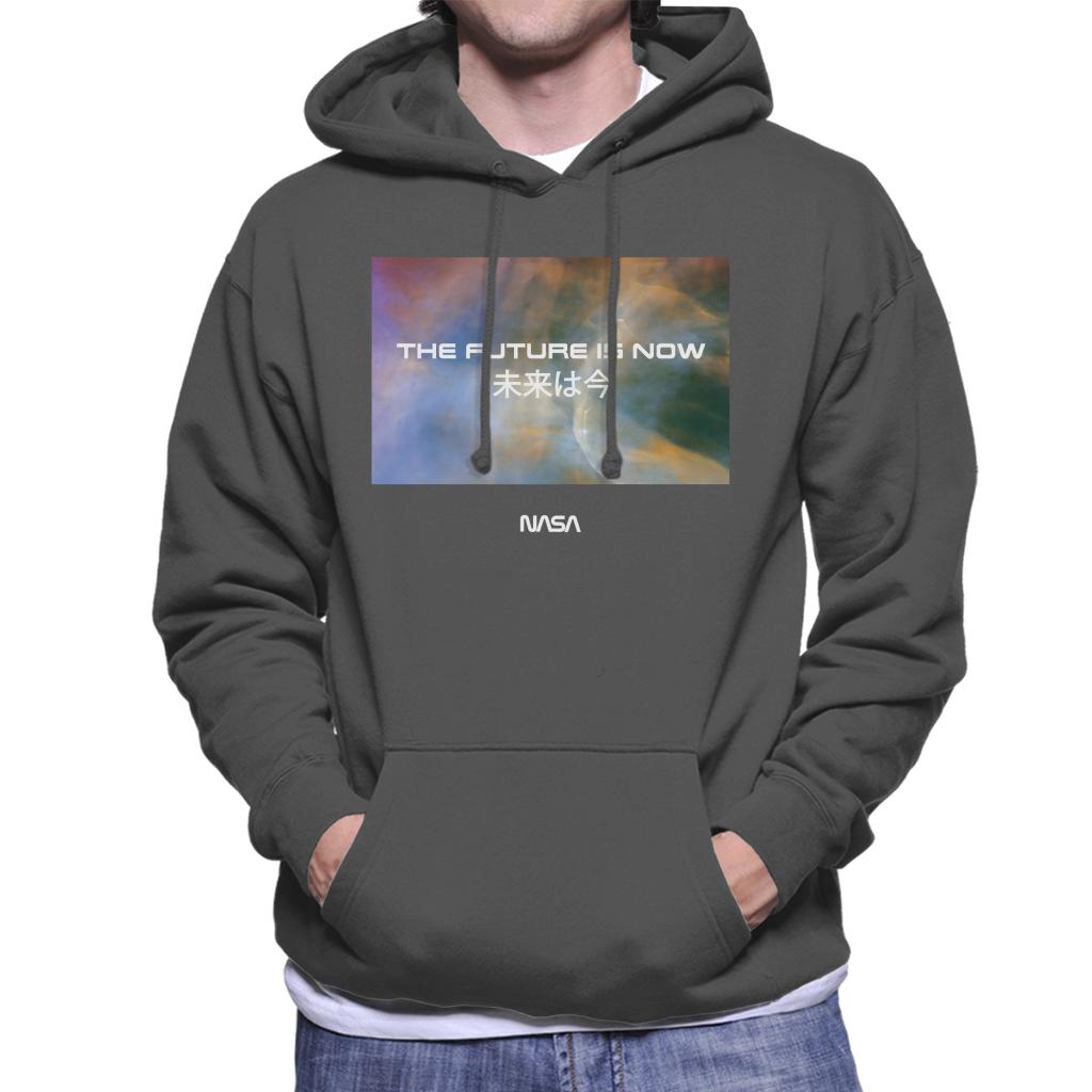 NASA The Future Is Now Kanji Men's Hooded Sweatshirt product image 4
