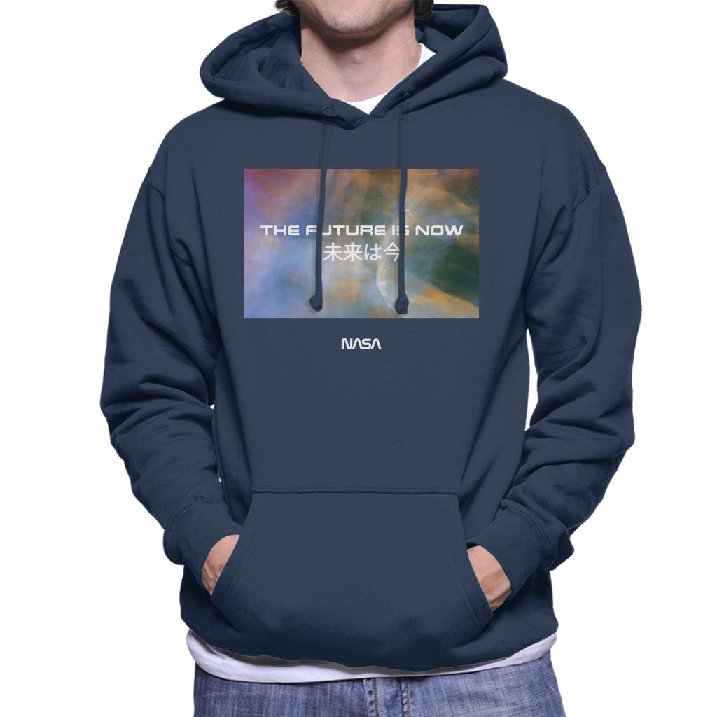 NASA The Future Is Now Kanji Men's Hooded Sweatshirt product image 6