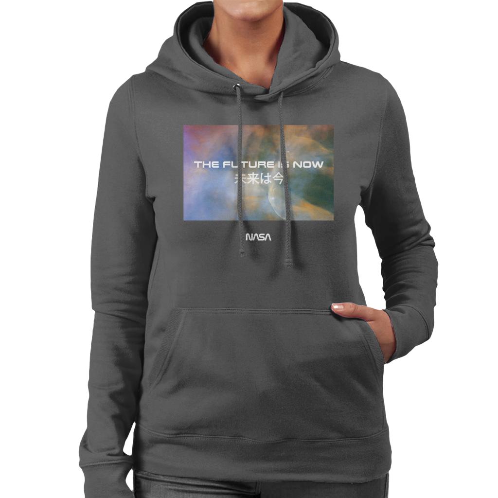 NASA The Future Is Now Kanji Women's Hooded Sweatshirt product image 4