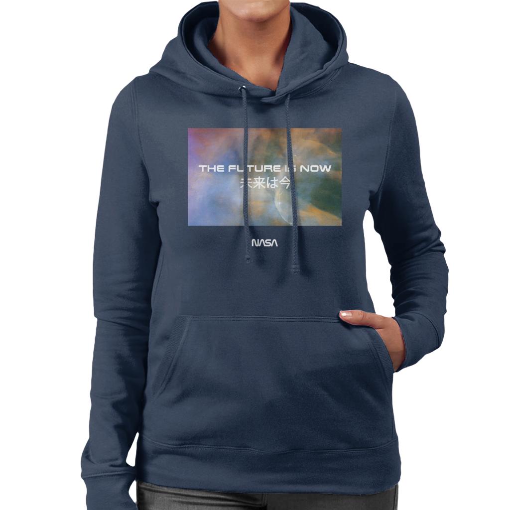 NASA The Future Is Now Kanji Women's Hooded Sweatshirt product image 6