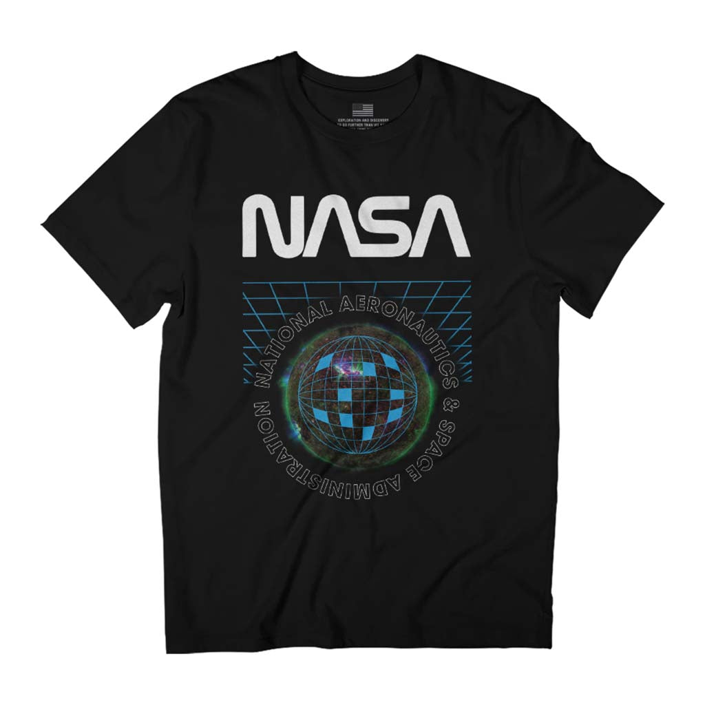 NASA Globe Retro Art Men's T-Shirt product image 1