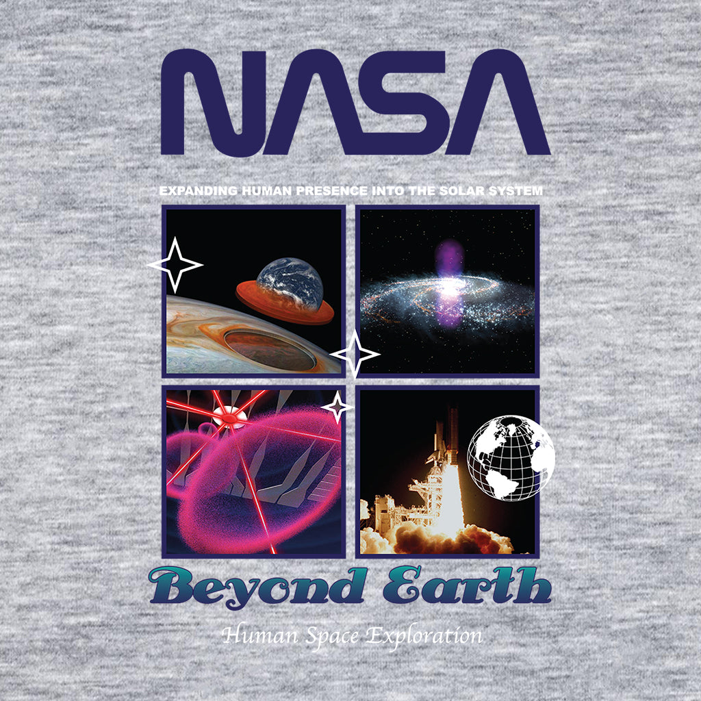 NASA Beyond Earth Retro Montage Men's T-Shirt product image 2