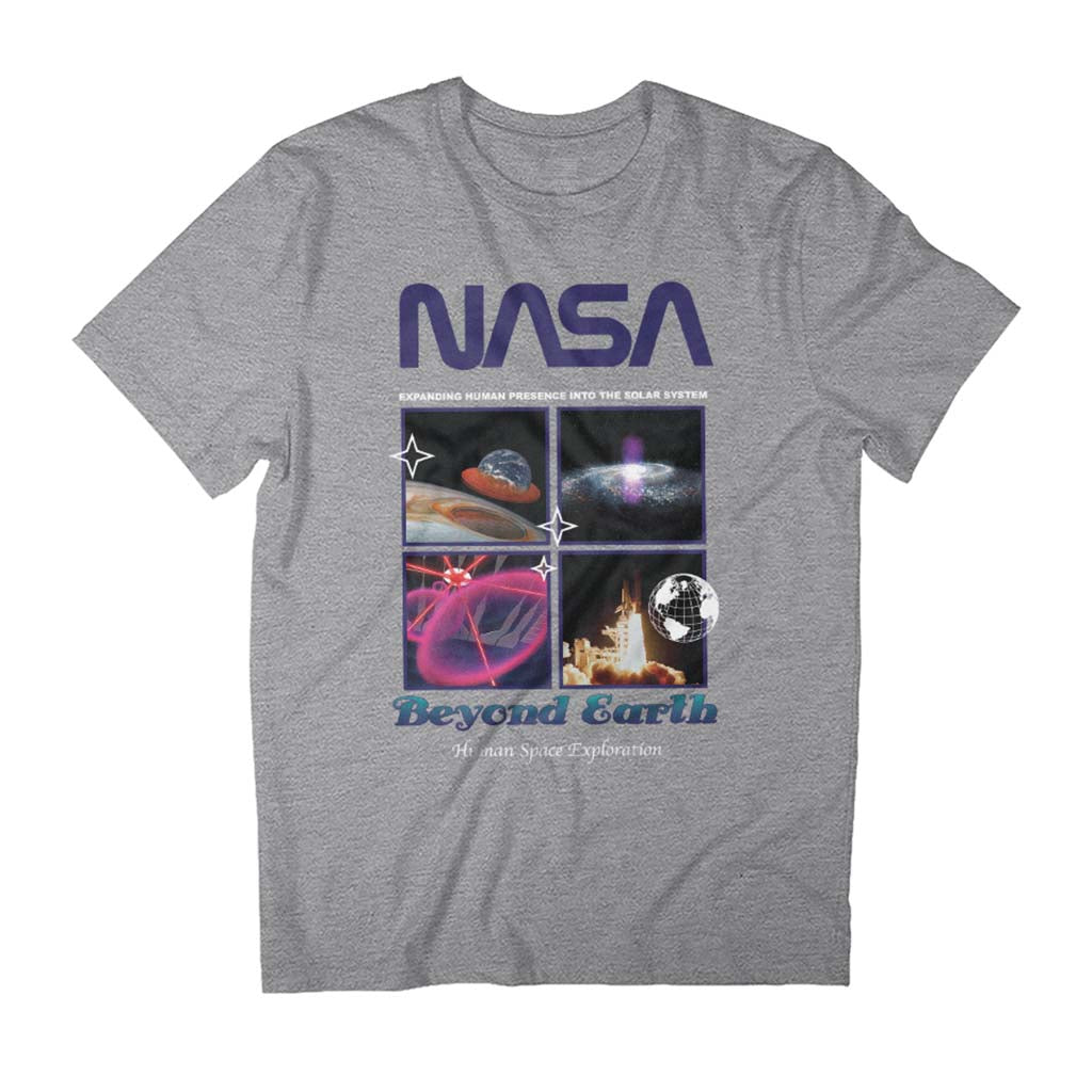 NASA Beyond Earth Retro Montage Men's T-Shirt product image 1