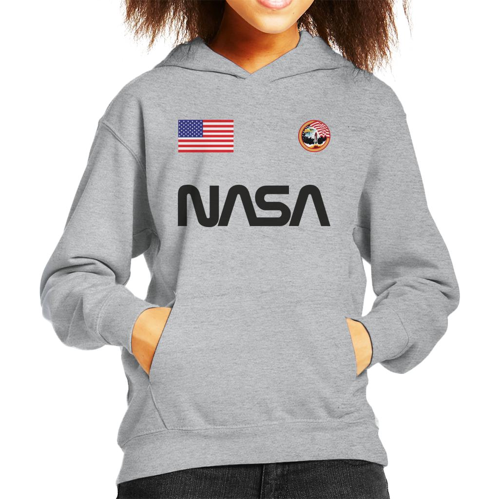 NASA Worm Logo US Flag And Apollo Mission Eagle Kid's product image 1