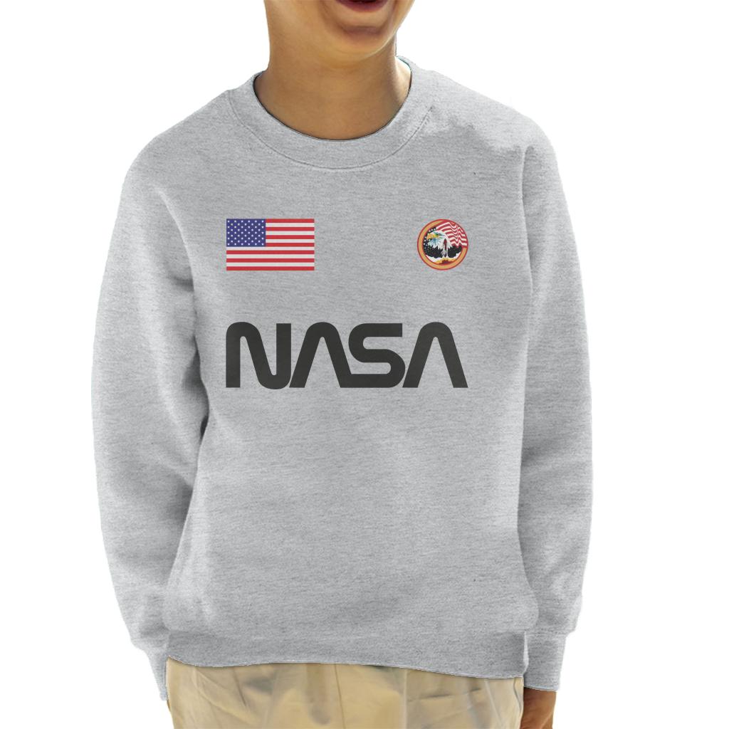 NASA Worm Logo US Flag And Apollo Mission Eagle Kid's product image 1