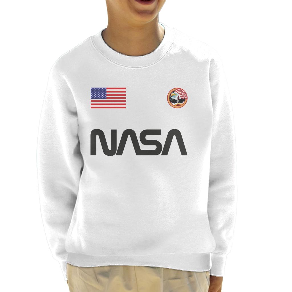 NASA Worm Logo US Flag And Apollo Mission Eagle Kid's product image 4