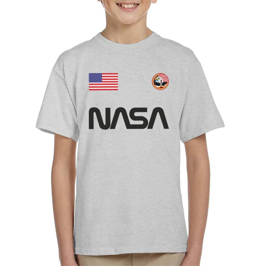 NASA Worm Logo US Flag And Apollo Mission Eagle Kid's product image 1