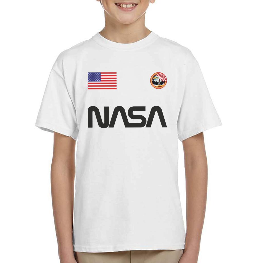 NASA Worm Logo US Flag And Apollo Mission Eagle Kid's product image 4