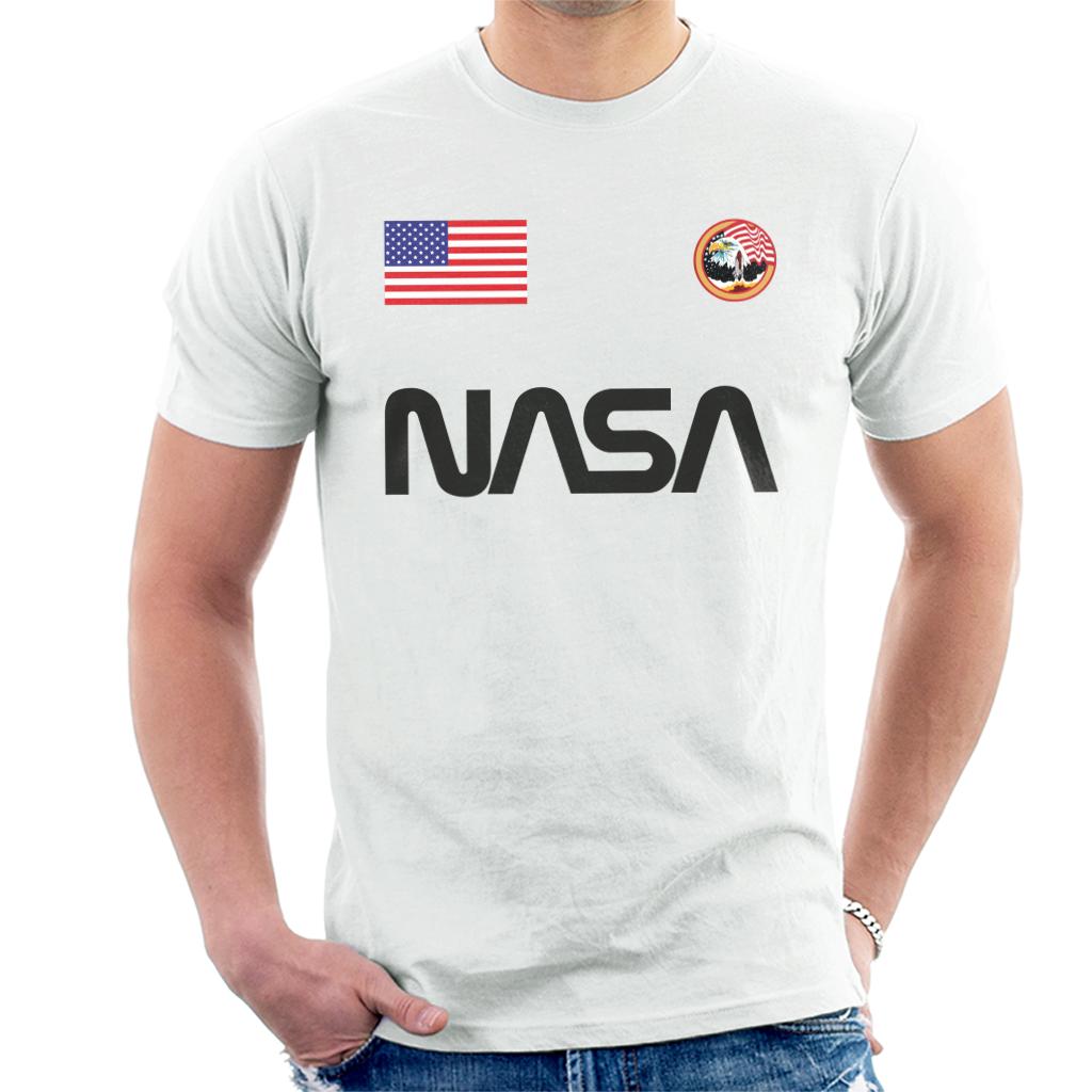 NASA Worm Logo US Flag And Apollo Mission Eagle Men's product image 4