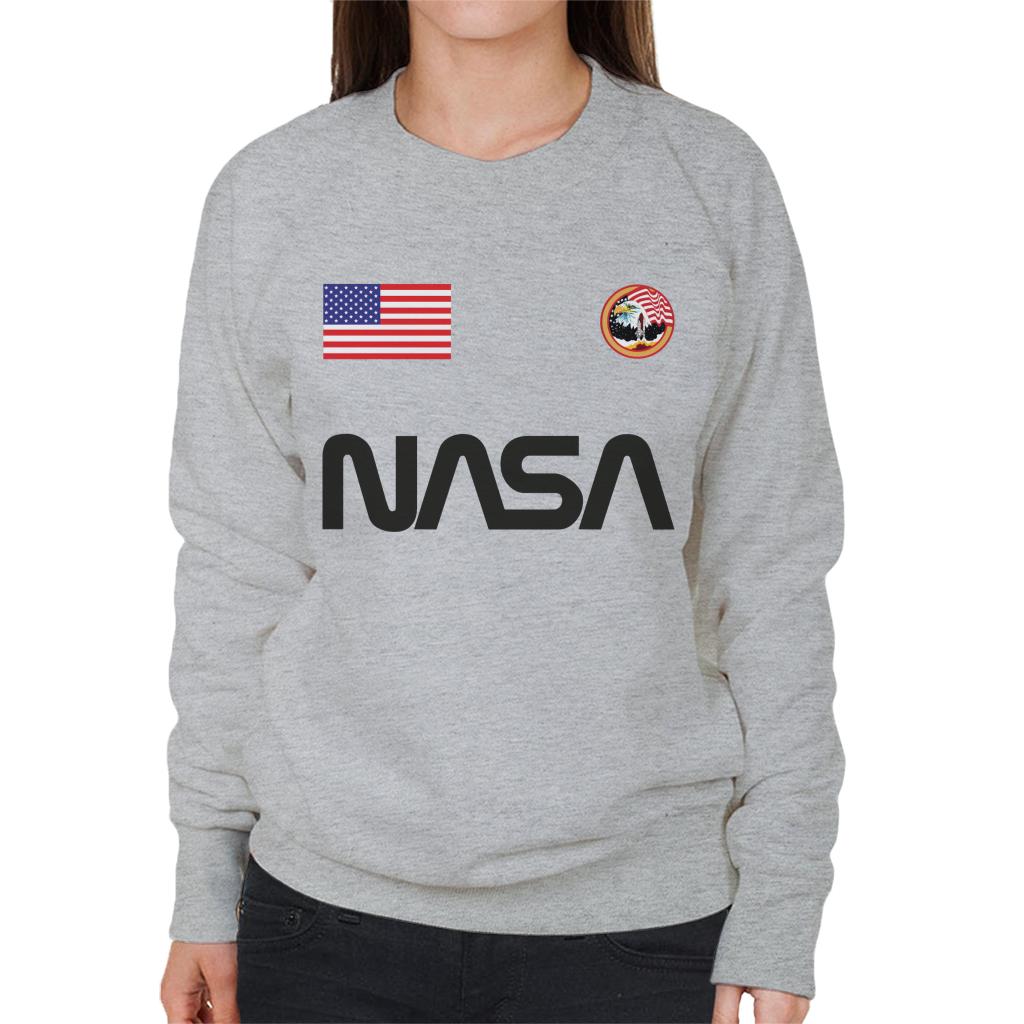 NASA Worm Logo US Flag And Apollo Mission Eagle Women's product image 1