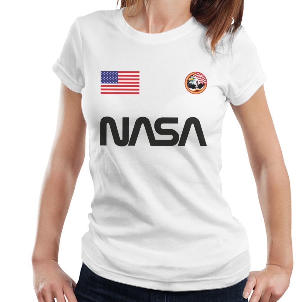 NASA Worm Logo US Flag And Apollo Mission Eagle Women's product image 4