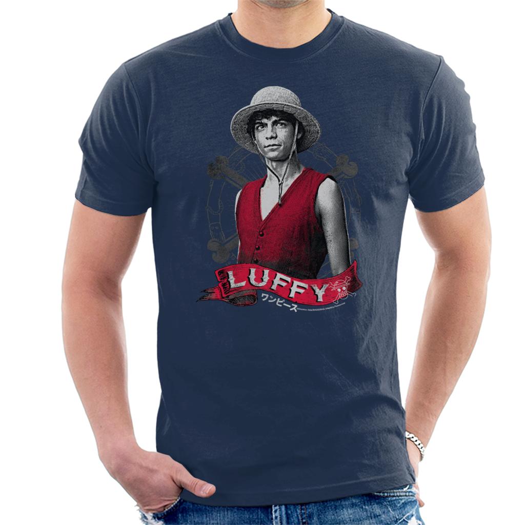 One Piece Monkey D Luffy Live Action Straw Hat Pirate Men's T-Shirt