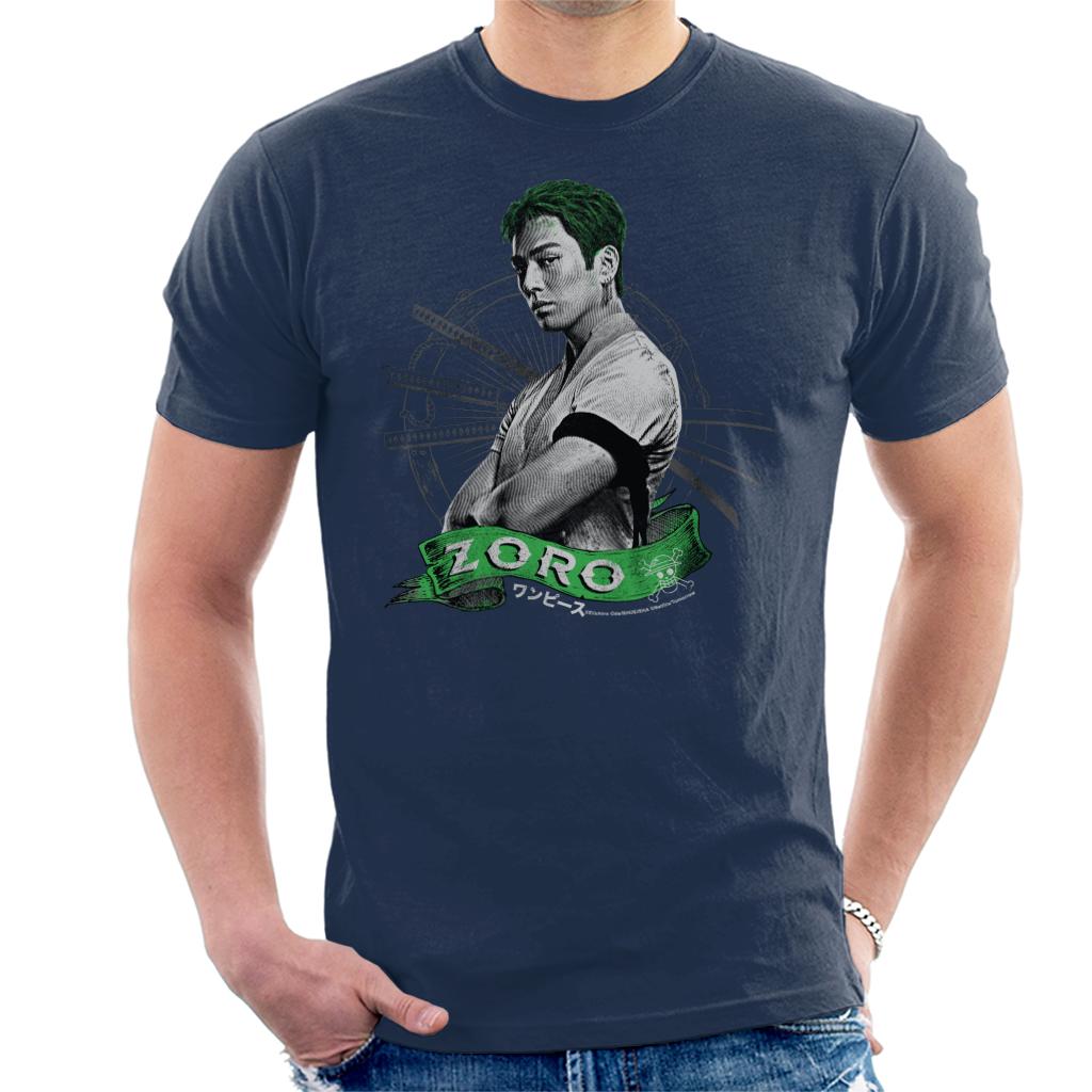 One Piece Roronoa Zoro Live Action Straw Hat Pirate Hunter Men's T-Shirt