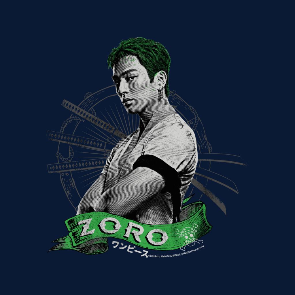 One Piece Roronoa Zoro Live Action Straw Hat Pirate Hunter Men's T-Shirt