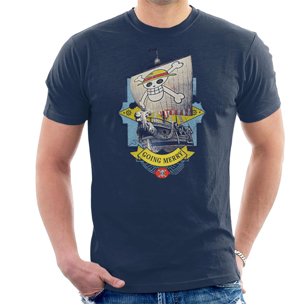 One Piece Going Merry Figurehead Straw Hat Pirates Anime Men's T-Shirt