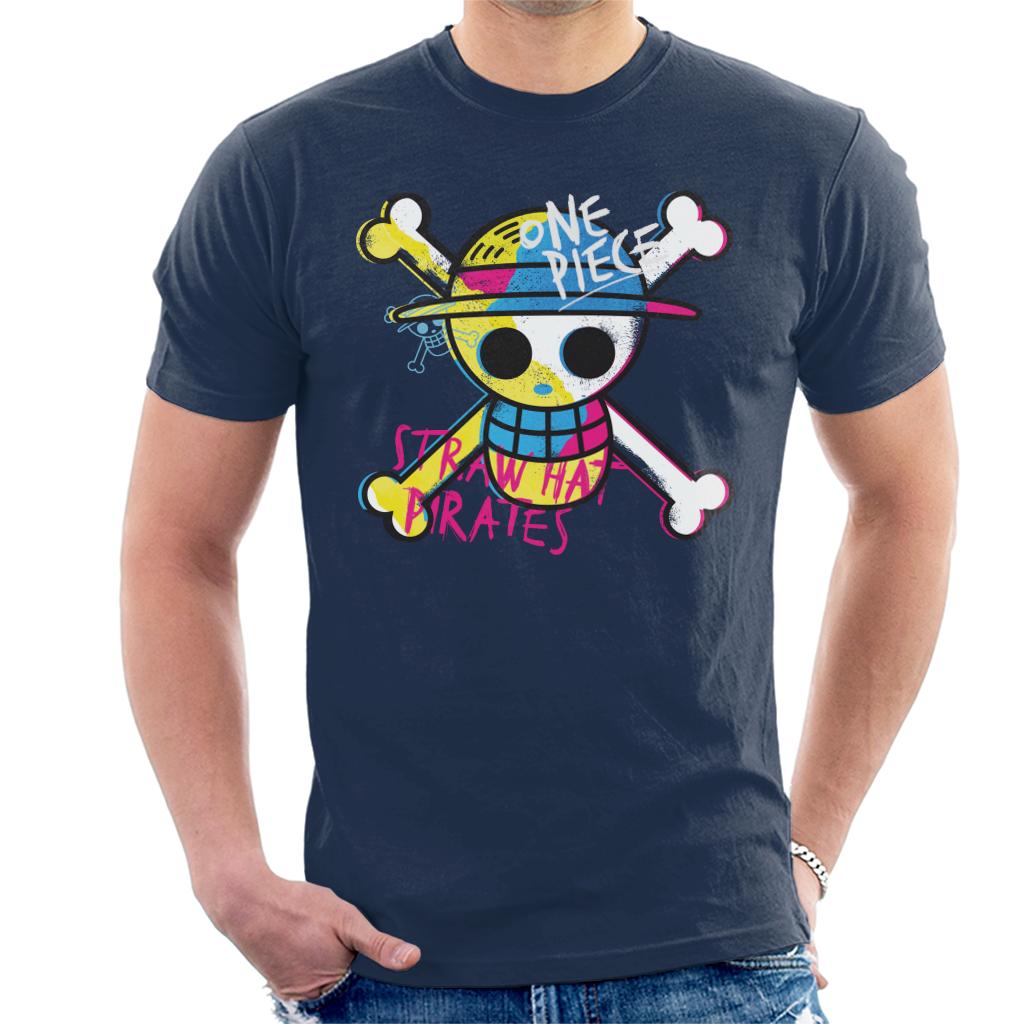 One Piece Straw Hat Pirates Colour Logo Monkey D Luffy Men's T-Shirt