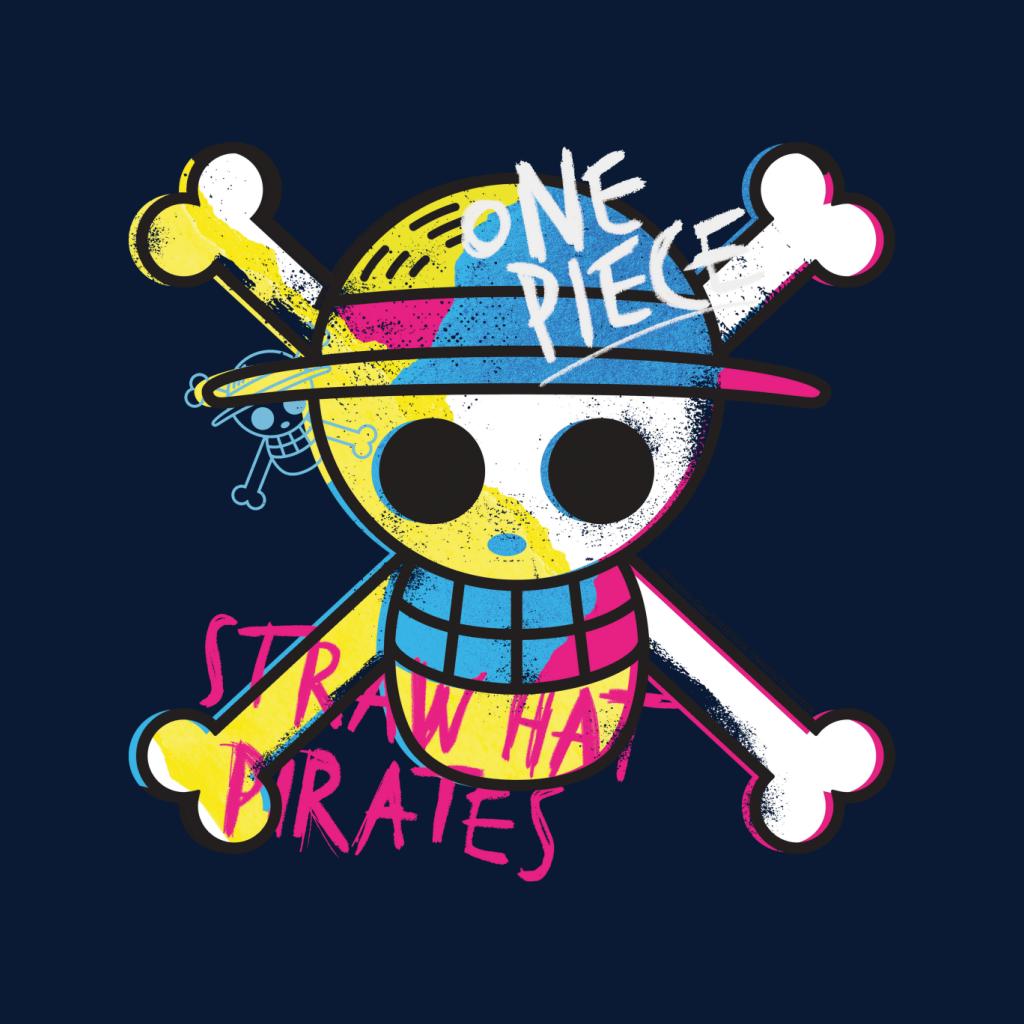 One Piece Straw Hat Pirates Colour Logo Monkey D Luffy Men's T-Shirt
