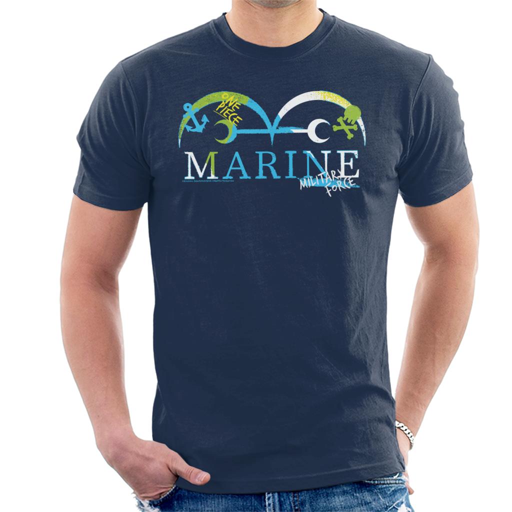 One Piece Marine Colour Logo Military Force Men's T-Shirt product image 1