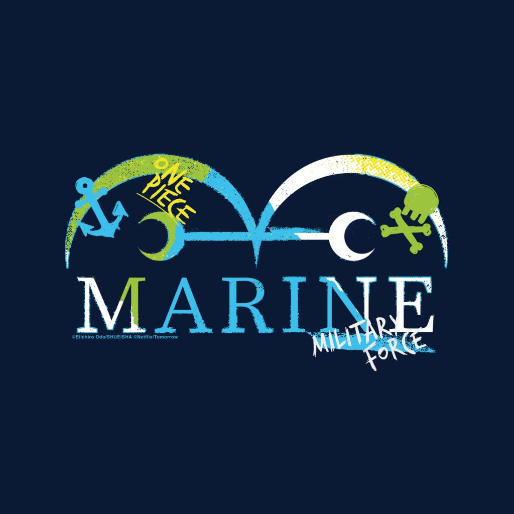 One Piece Marine Colour Logo Military Force Men's T-Shirt product image 2
