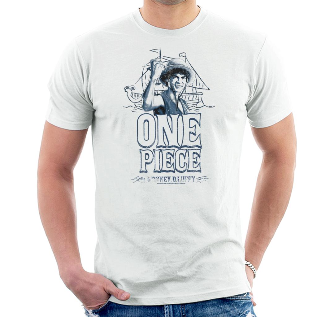 One Piece Monkey D Luffy Live Action Anime Men's T-Shirt product image 1