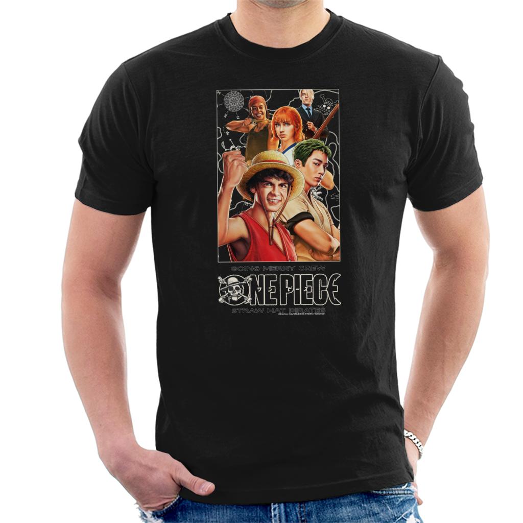 One Piece Straw Hat Pirates Going Merry Crew Anime Men's T-Shirt