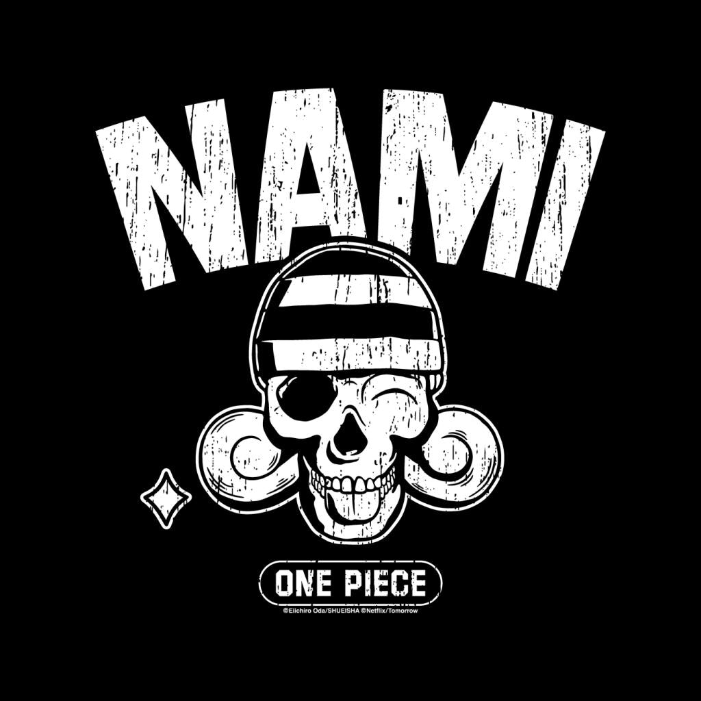 One Piece Nami Straw Hat Pirates Navigator Skull Anime Men's T-Shirt
