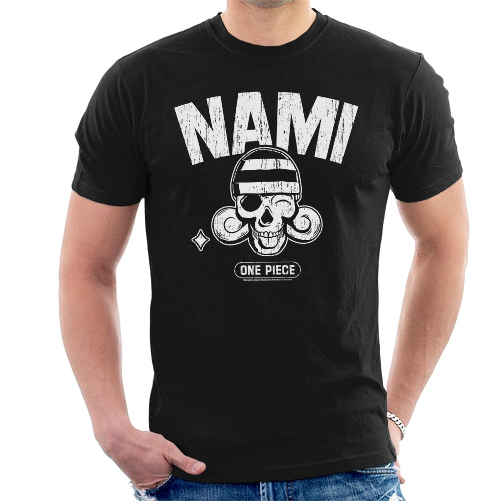One Piece Nami Straw Hat Pirates Navigator Skull Anime Men's T-Shirt
