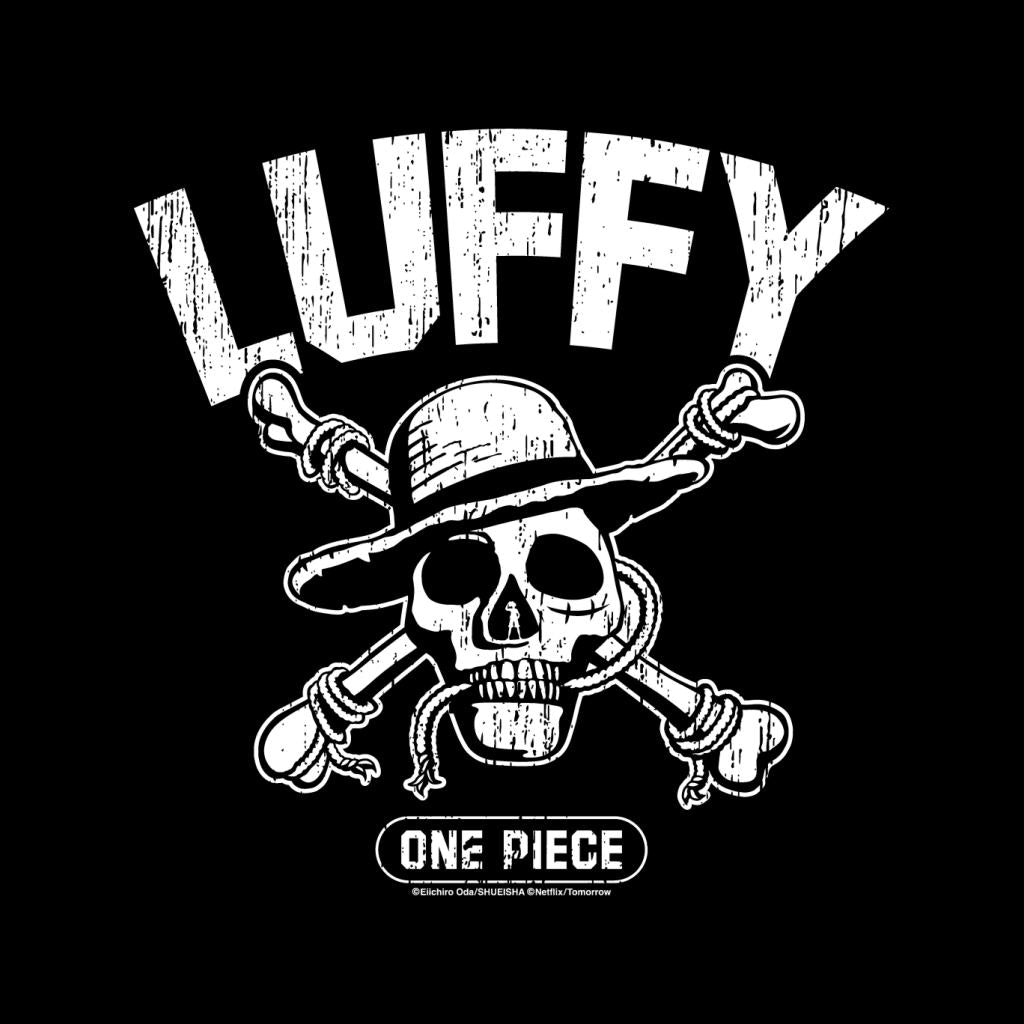 One Piece Monkey D Luffy Straw Hat Pirates Skull Crossbones Anime Men's T-Shirt