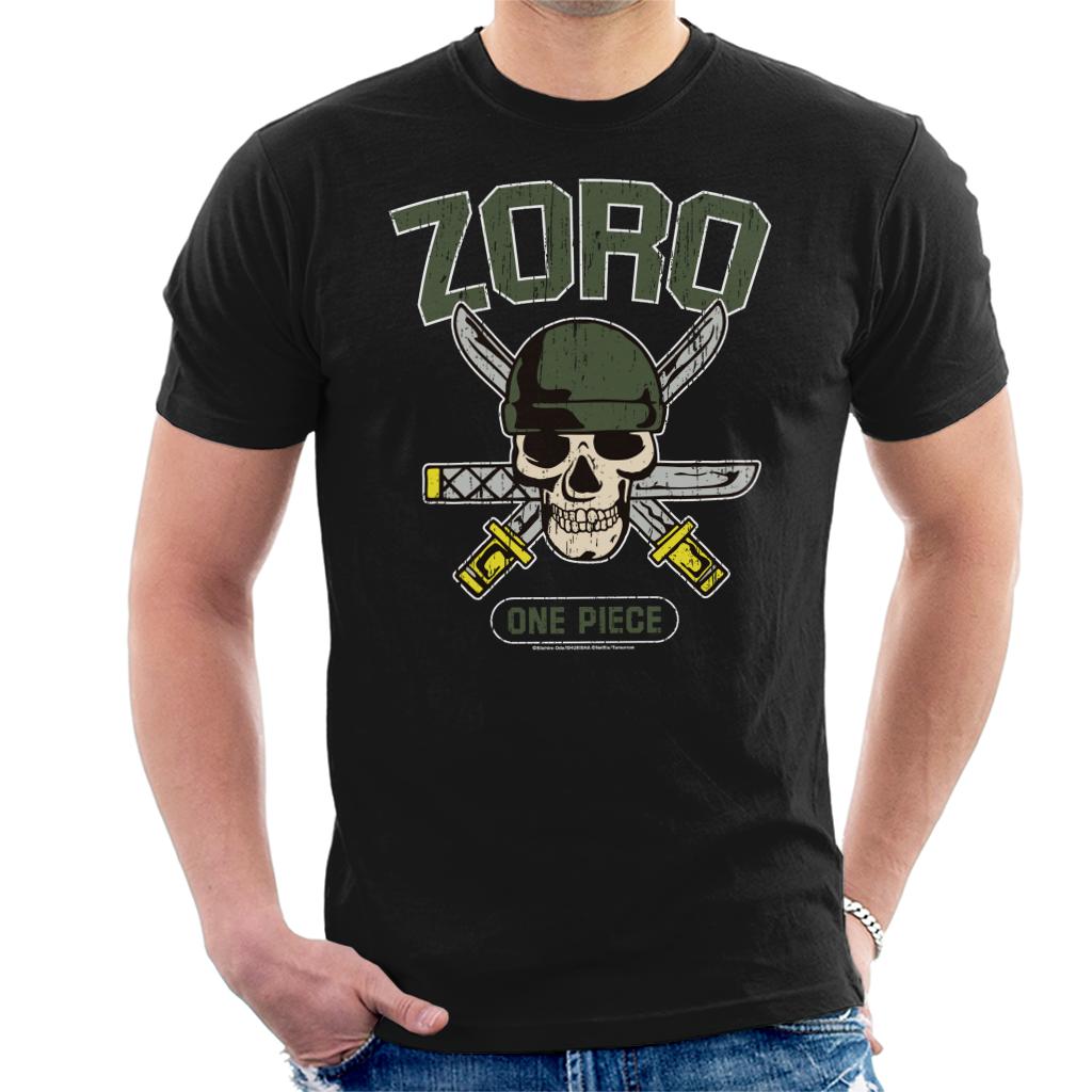 One Piece Straw Hat Pirate Hunter Roronoa Zoro Logo Anime Men's T-Shirt