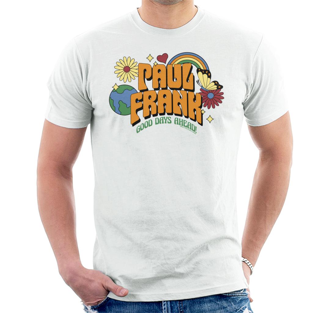 Paul Frank Good Days Ahead! 70s Hippy Flowers Men's T-Shirt product image 1