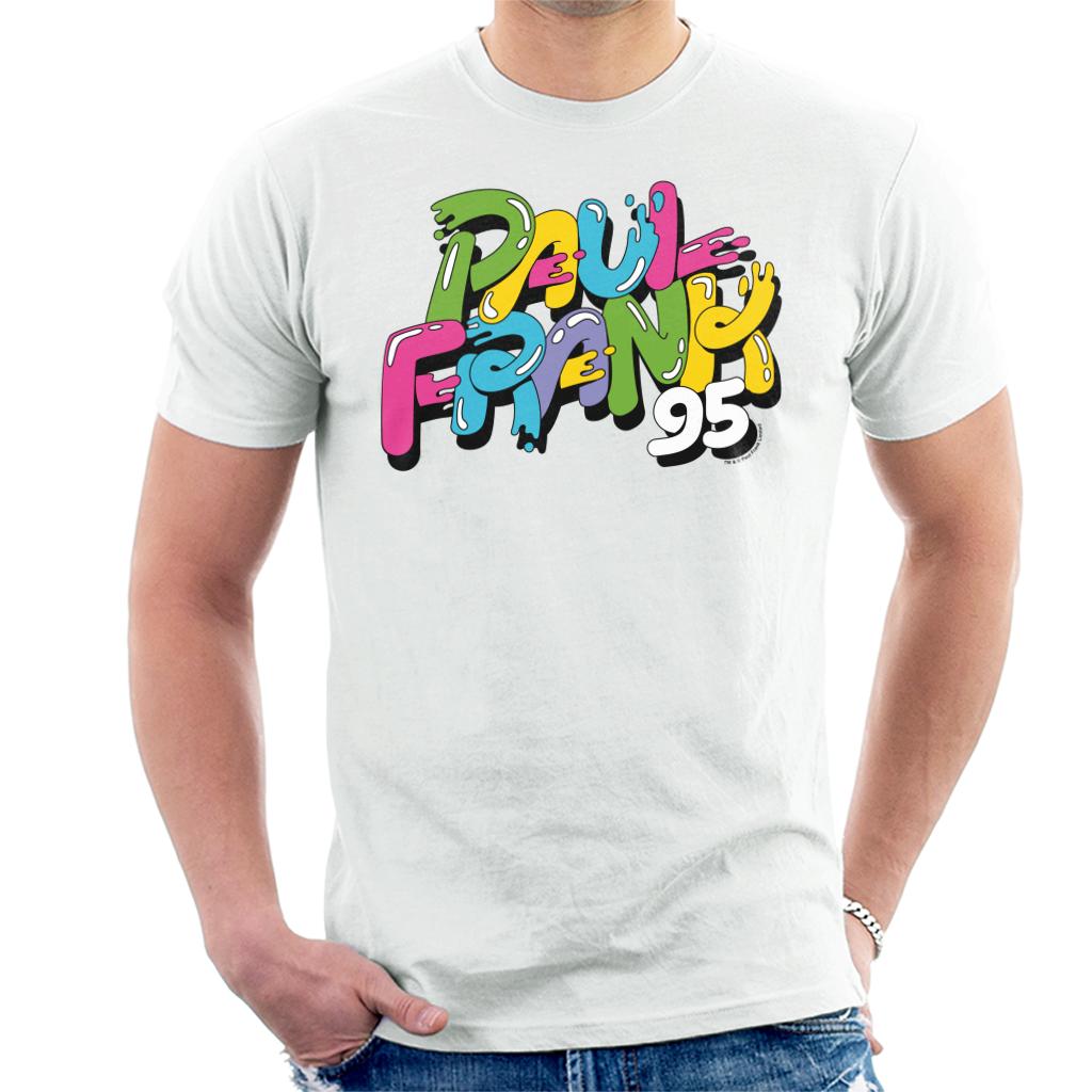 Paul Frank Paint Swirl Text Logo Men's T-Shirt product image 1