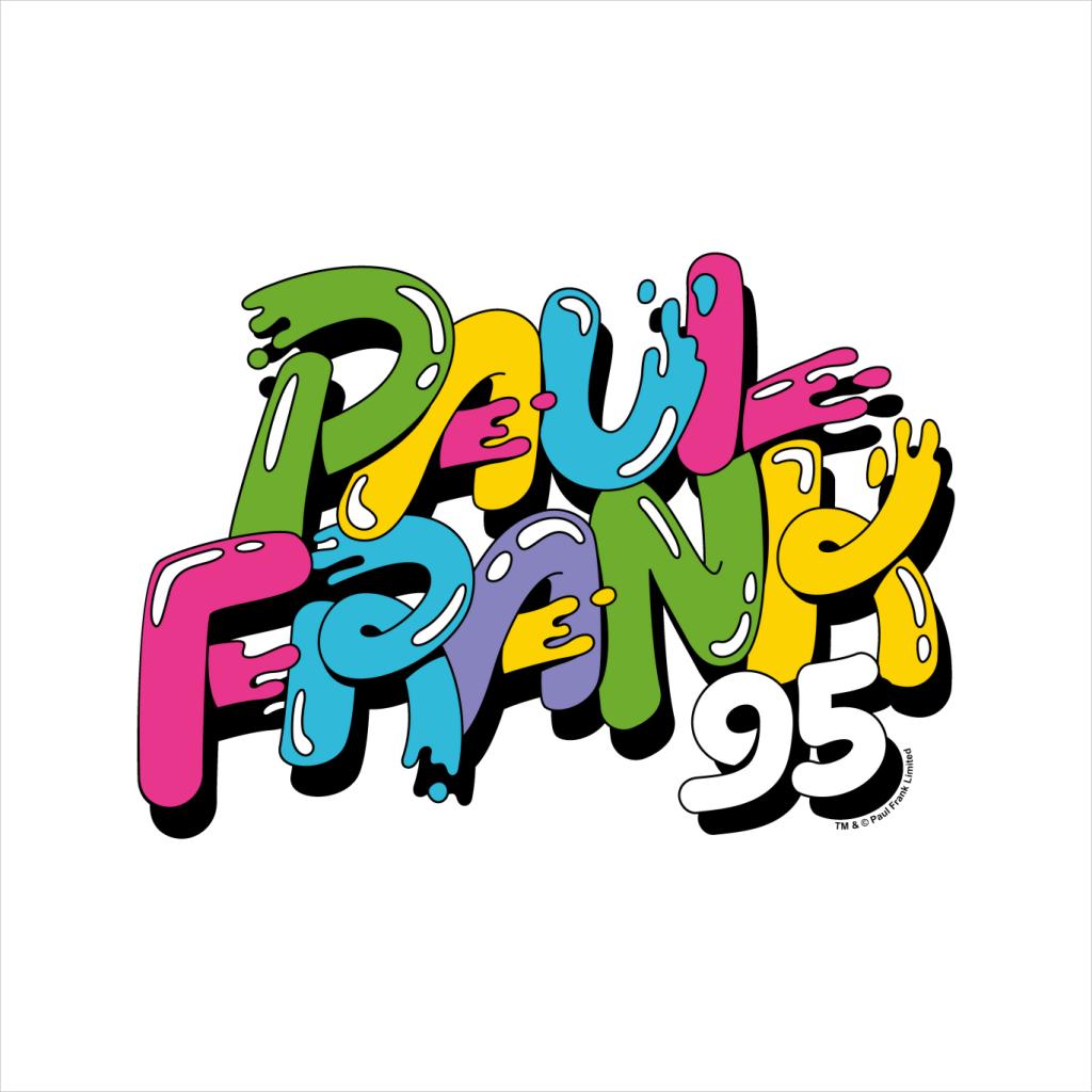 Paul Frank Paint Swirl Text Logo Men's T-Shirt product image 2