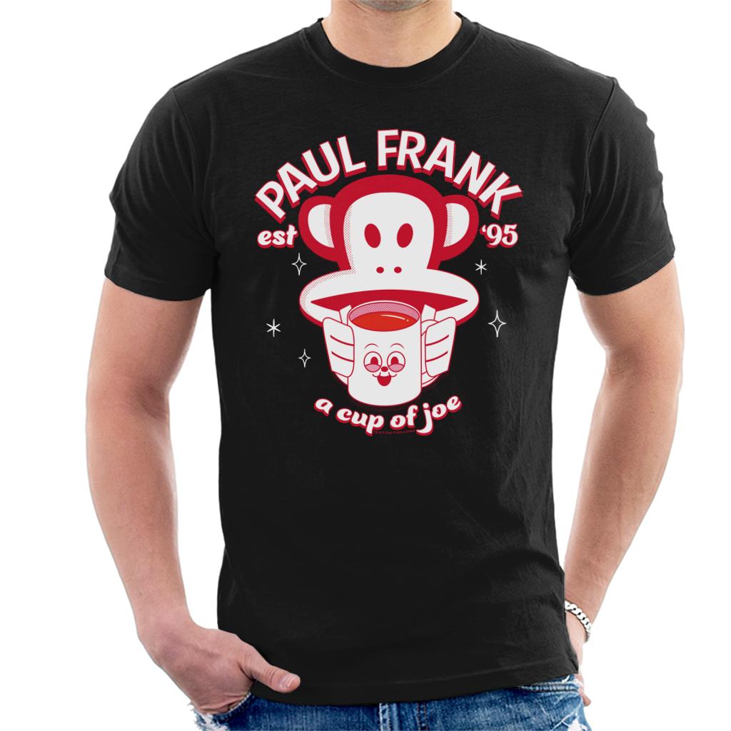 Paul Frank Red A Cup Of Joe Coffee Julius Monkey Men's T-Shirt