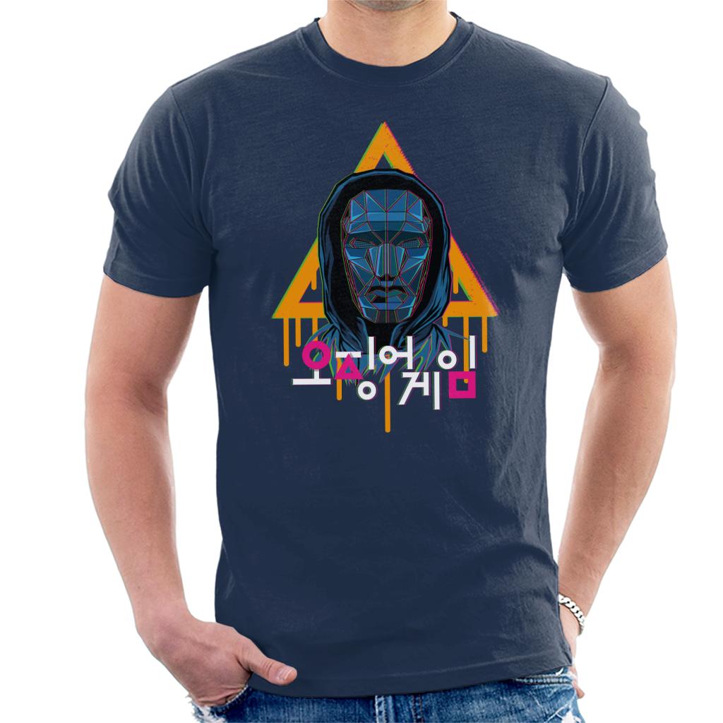 Squid Game Korean Text Logo Front Man Men's T-Shirt product image 1