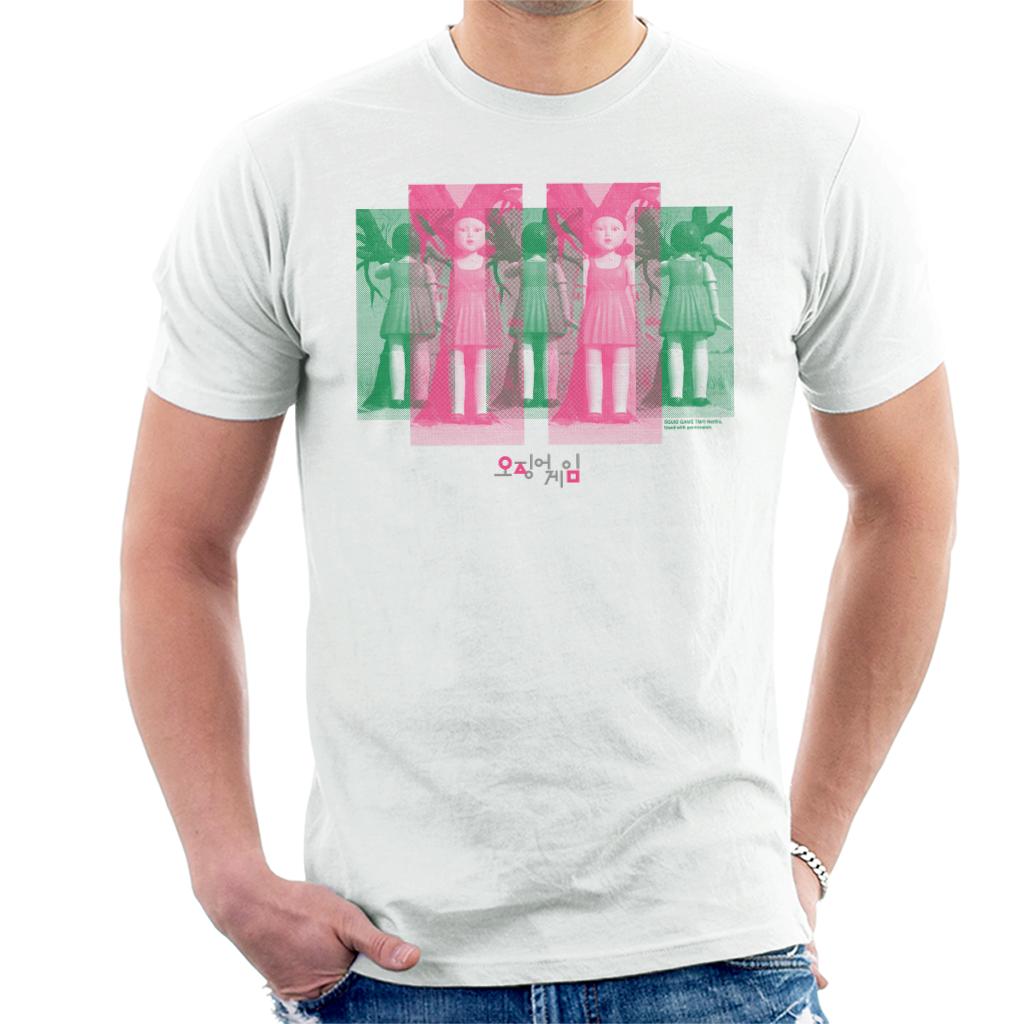 Squid Game Red Light Green Doll Art Men's T-Shirt product image 1