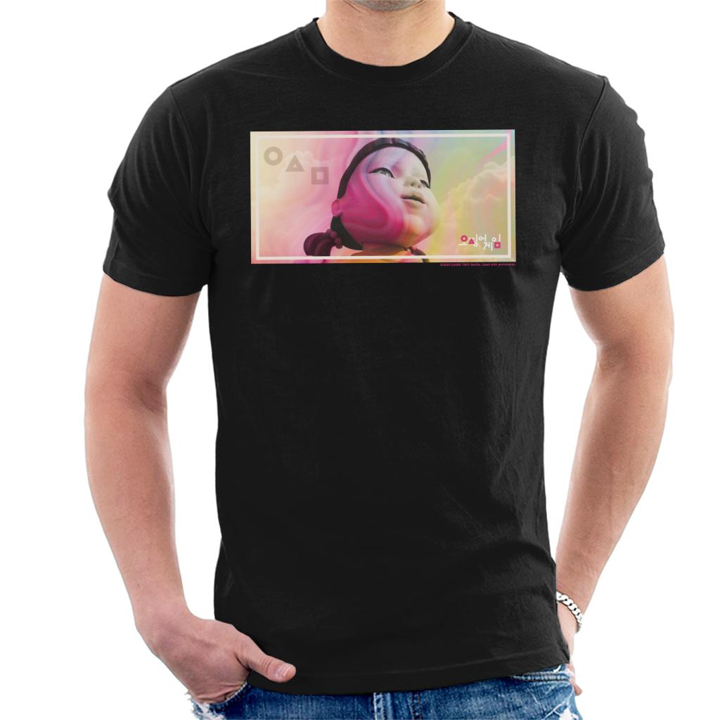 Squid Game Symbols Red Light Green Doll Art Men's T-Shirt product image 1