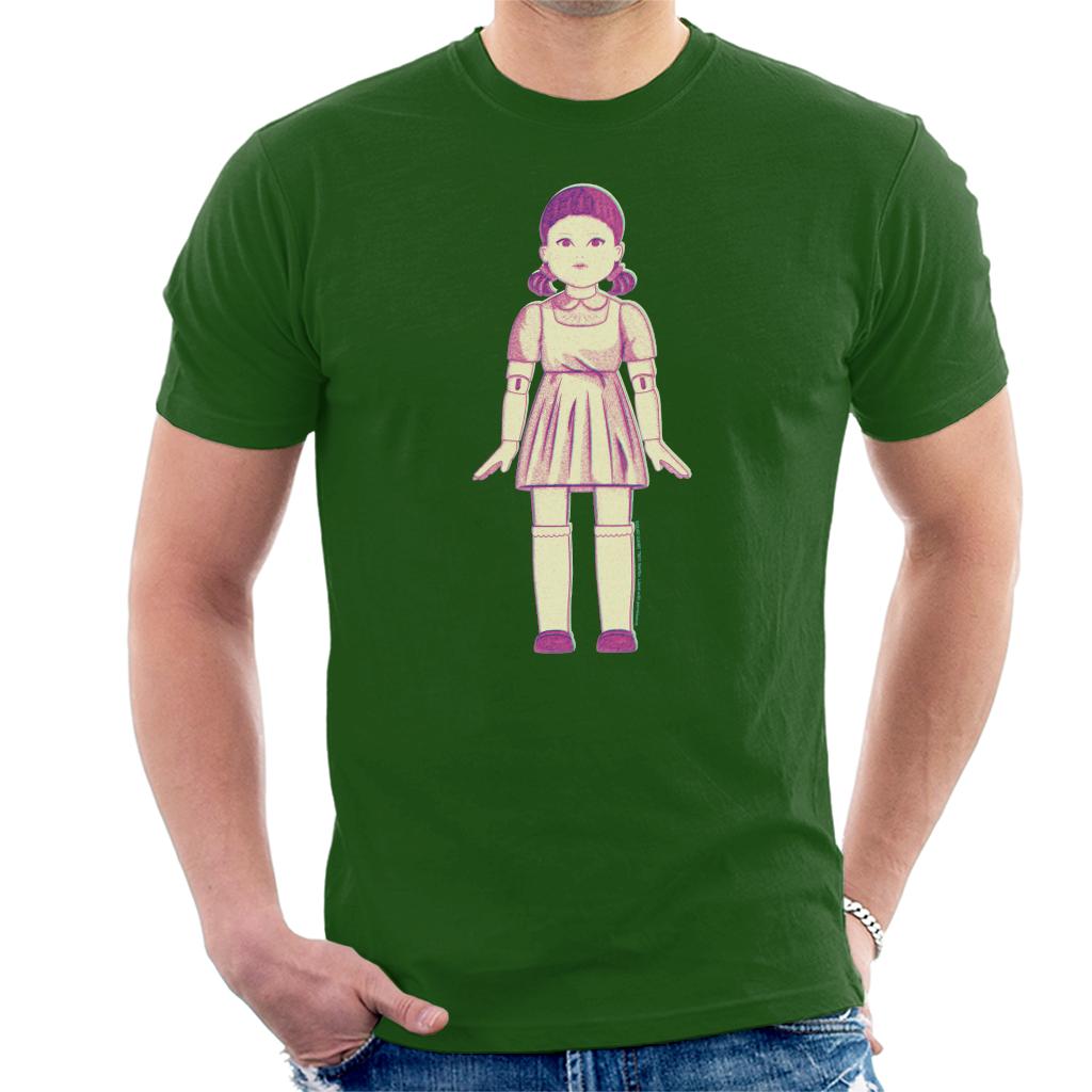 Squid Game Red Light Green Doll Sketch Men's T-Shirt product image 1