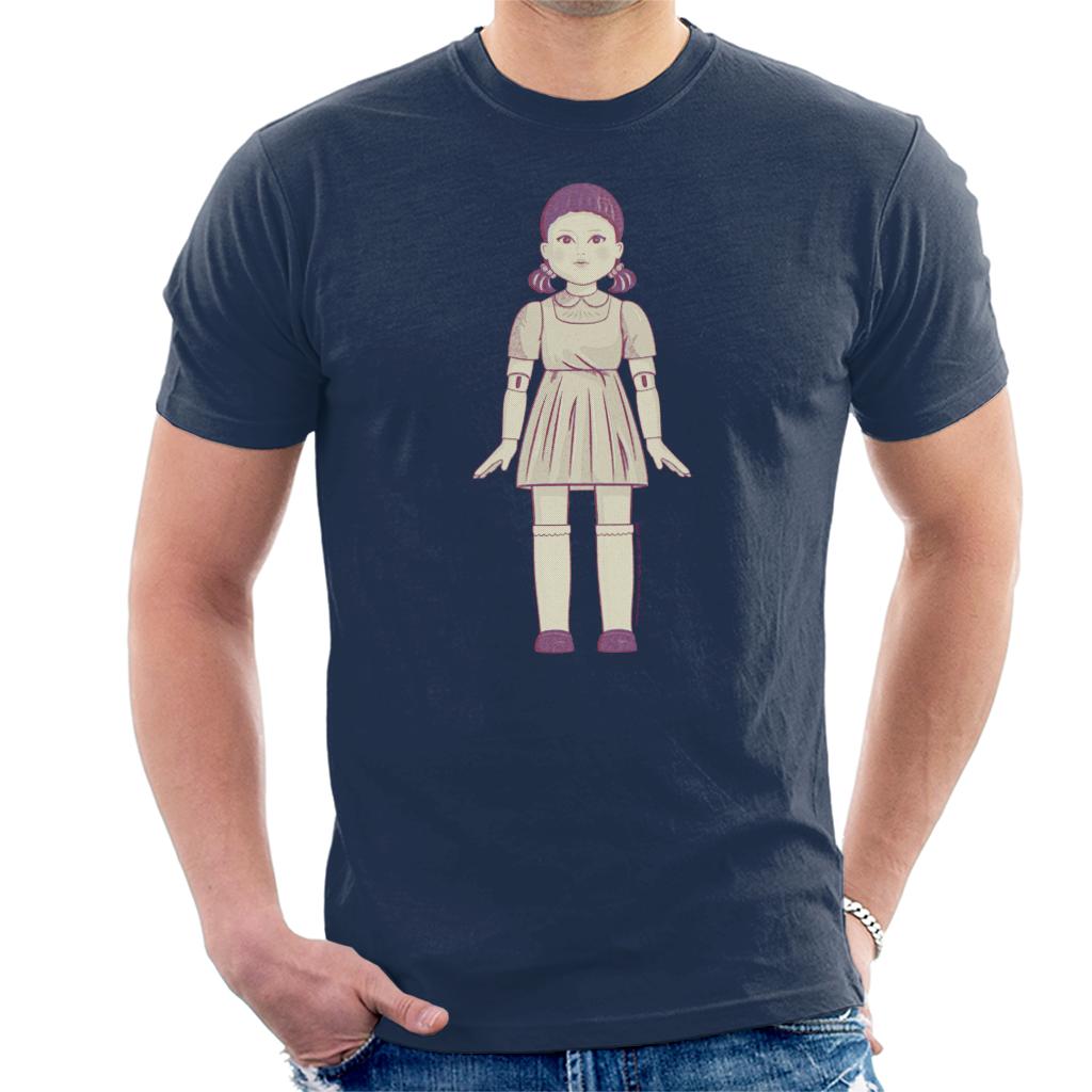 Squid Game Red Light Green Doll Sketch Men's T-Shirt product image 1