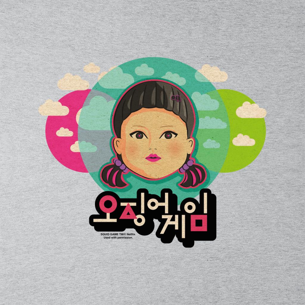 Squid Game Face Clouds Red Light Green Doll Men's T-Shirt product image 2