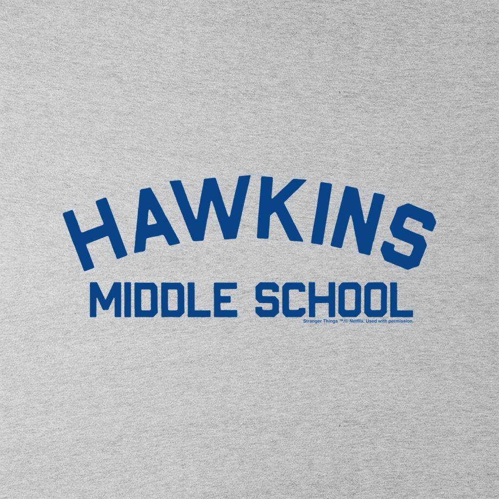 Stranger ThingsHawkins Middle School Text Logo Men's T-Shirt product image 2