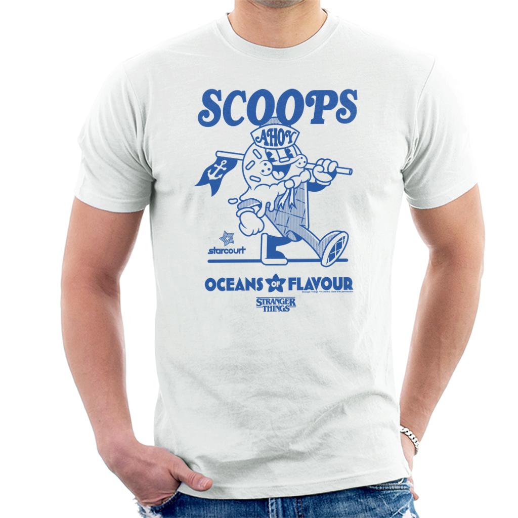 Stranger ThingsScoops Ahoy Blue Ice Cream Parlor Men's product image 1
