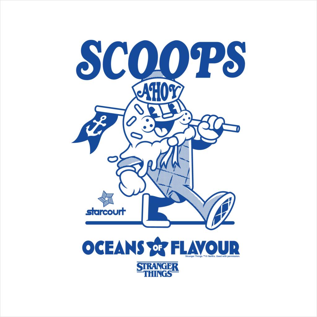 Stranger ThingsScoops Ahoy Blue Ice Cream Parlor Men's product image 2