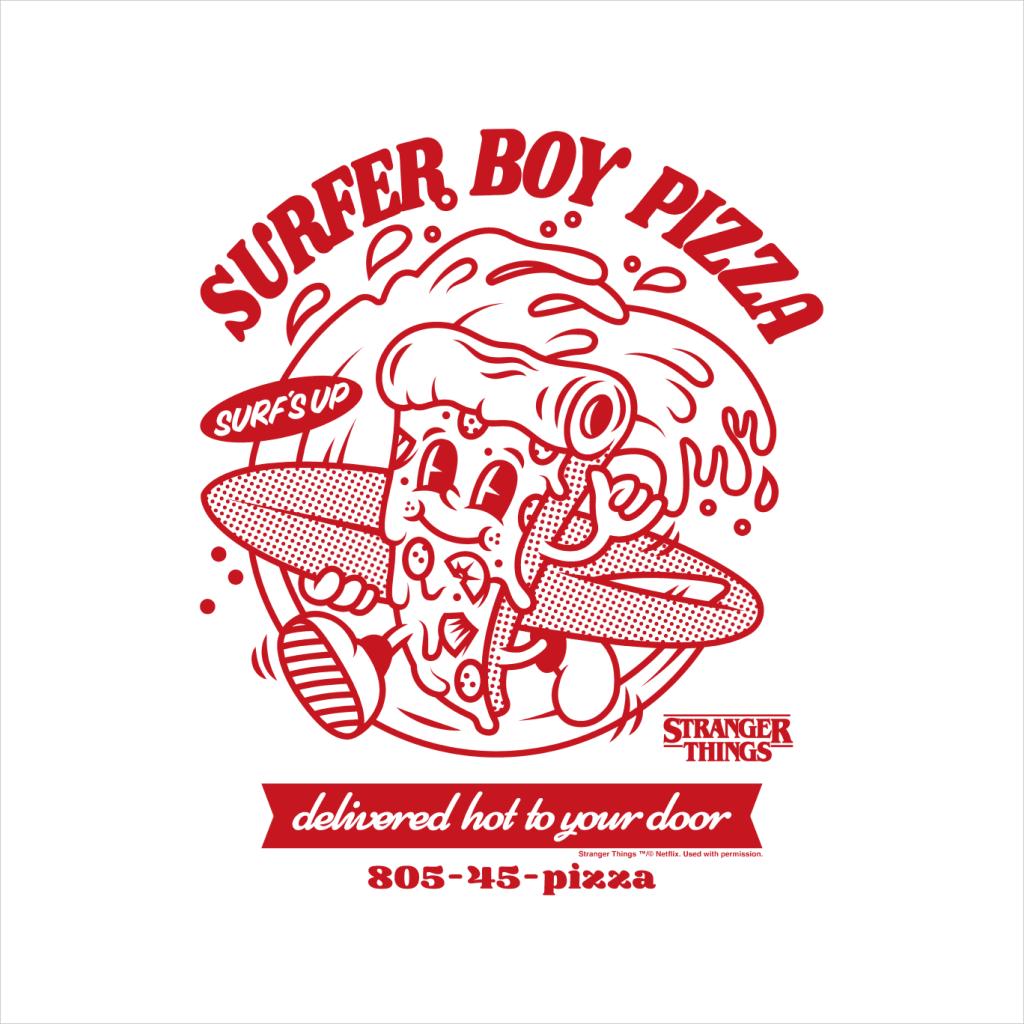 Stranger ThingsSurfer Boy Pizza Surf's Up Men's T-Shirt product image 2