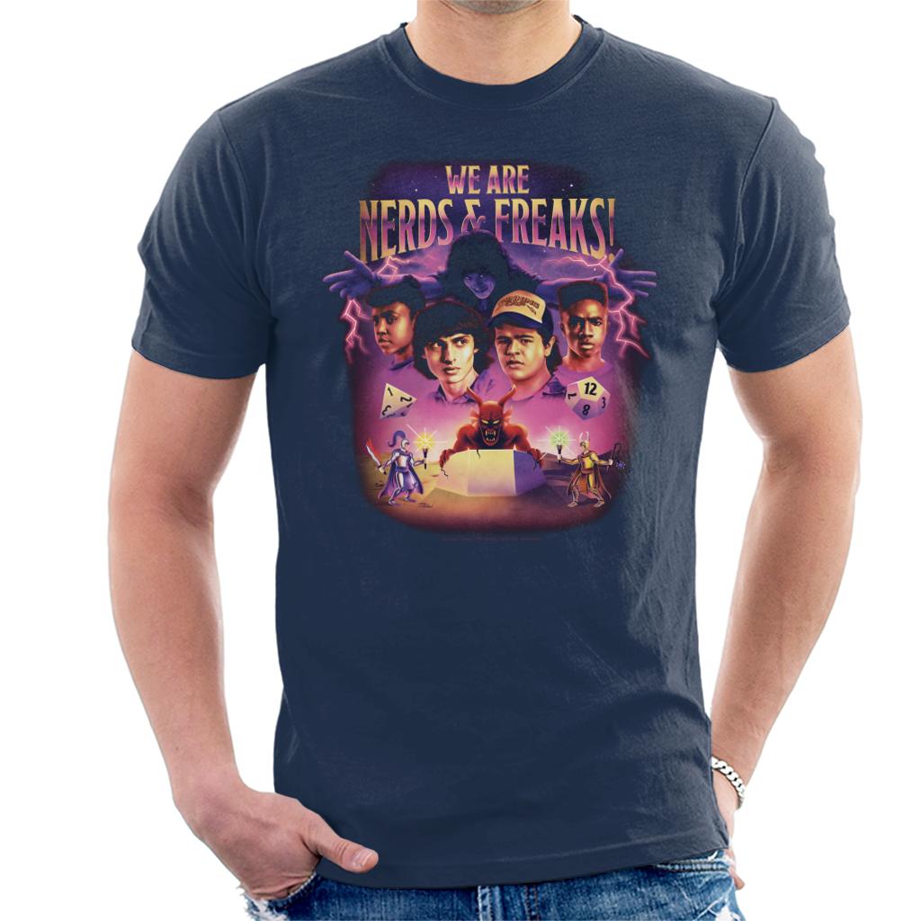 Stranger ThingsWe Are Nerds & Freaks D&D Montage Men's product image 1