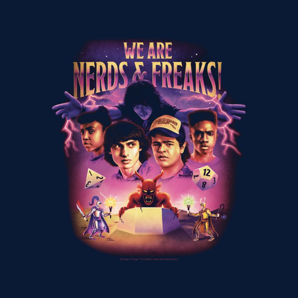 Stranger ThingsWe Are Nerds & Freaks D&D Montage Men's product image 2
