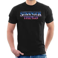 Stranger ThingsBlue Purple Text Logo Men's T-Shirt product image 1